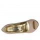 Scarpa da donna aperta in punta con plateau in pelle rosa cipria tacco 10 - Misure disponibili: 31, 42, 46