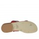 Chanclas de dedo rojas con strass multicolores para mujer tacon 2 - Tallas disponibles:  42, 43