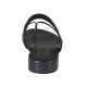 Sabot aperto infradito nero con strass multicolor tacco 2 - Misure disponibili: 42