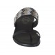 Sabot aperto infradito nero con strass multicolor tacco 2 - Misure disponibili: 42