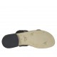 Sabot aperto infradito nero con strass multicolor tacco 2 - Misure disponibili: 42