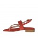 Sandale entredoigt rouge scintillant pour femmes avec strass talon 2 - Pointures disponibles:  33, 42