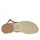 Sandale entredoigt rouge scintillant pour femmes avec strass talon 2 - Pointures disponibles:  33, 42