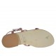 Sandalo da donna stampato rosso con cinturino e strass colorati tacco 2 - Misure disponibili: 32, 42