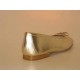 Bailarina para mujer con moño en piel color platino tacon 1 - Tallas disponibles:  32