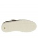 Chaussure pour femmes avec courroie en cuir taupe et gris talon compensé 3 - Pointures disponibles:  45