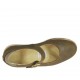 Chaussure pour femmes avec courroie en cuir taupe et gris talon compensé 3 - Pointures disponibles:  45