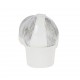 Decolté da donna in vernice bianca e pelle stampata laminata argento zeppa 4 - Misure disponibili: 42