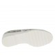 Decolté da donna in vernice bianca e pelle stampata laminata argento zeppa 4 - Misure disponibili: 42, 43, 44