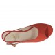 Sandale rouge scintillant pour femmes avec plateforme et talon 9 - Pointures disponibles:  32, 34