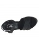 Sandale pour femmes imprimé noir avec courroie, plateforme et talon compensé 11 - Pointures disponibles:  42