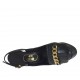 Chanel da donna con plateau, catena e frange in pelle nera tacco 12 - Misure disponibili: 31, 42