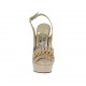 Chanel da donna con plateau, catena e frange in pelle rosa cipria tacco 12 - Misure disponibili: 31