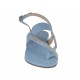 Sandale entredoigt bleu clair scintillant pour femmes avec strass talon 2 - Pointures disponibles:  42