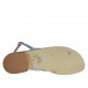 Sandalias de dedo azul claro brillante para mujer con estras tacon 2 - Tallas disponibles:  42