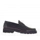 Mocasin para hombre en piel cepillada granate - Tallas disponibles:  38, 46, 47, 49, 50