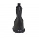 Stivaletto da donna con elastici in pelle nera tacco 2 - Misure disponibili: 33