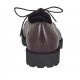 Scarpa stringata derby da donna in pelle bordeaux tacco 3 - Misure disponibili: 42, 46