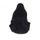 Woman's ballerina shoe with velvet bow in black suede heel 1 - Available sizes:  33