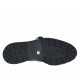 Chaussure richelieu pour femmes à lacets en cuir brossé gris et noir talon 3 - Pointures disponibles:  32, 33