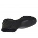 Stivaletto da donna con elastico e cerniera in pelle nera e vernice bordeaux tacco 3 - Misure disponibili: 32