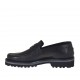 Mocassino da uomo in pelle di colore nero - Misure disponibili: 38, 46, 47, 49