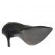 Escarpin pour femmes à bout pointu en cuir verni noir avec talon 10 - Pointures disponibles:  42
