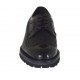 Zapato derby con cordones y decoraciones Brogue para hombre en piel y piel cepillada negra - Tallas disponibles:  36, 48, 50