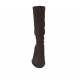 Bottes pour femmes en daim et matériau élastique marron talon 6 - Pointures disponibles:  42