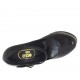 Decolté da donna con cinturino e plateau in pelle nera con tacco 13 - Misure disponibili: 31