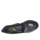 Escarpin pour femmes en cuir noir talon 10 - Pointures disponibles:  32