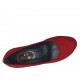 Decolté da donna con plateau in camoscio rosso tacco 10 - Misure disponibili: 31
