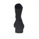 Bottines pour femmes avec goujons en cuir nabuk noir talon compensé 3 - Pointures disponibles:  33