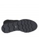 Bottines pour femmes avec goujons en cuir nabuk noir talon compensé 3 - Pointures disponibles:  33