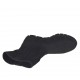 Bottines pour femmes avec goujons en cuir nabuk noir talon compensé 3 - Pointures disponibles:  33
