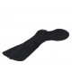 Woman's boot with zipper and buckle in black suede heel 3 - Available sizes:  33