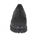 Woman's laced derby shoe in black mosaic printed leather heel 3 - Available sizes:  44, 45
