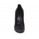 Woman's pump in black leather with platform and heel 12 - Available sizes:  32