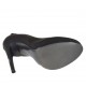 Woman's pump in black leather with platform and heel 12 - Available sizes:  32