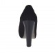 Zapato de salon para mujer en gamuza negra con plataforma interna tacon 10 - Tallas disponibles:  31