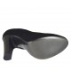 Zapato de salon para mujer en gamuza negra con plataforma interna tacon 10 - Tallas disponibles:  31