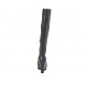 Stivale da donna con plateau e cerniera in pelle nera zeppa 9 - Misure disponibili: 31