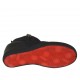 Zapato para mujer con cremalleras en piel, charol imprimido y encaje negro cuña 7 - Tallas disponibles:  42