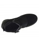 Zapato para mujer con cremalleras en piel, charol imprimido y encaje negro cuña 7 - Tallas disponibles:  42