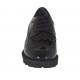 Zapato derby para mujer con cordones en charol negro cuña 3 - Tallas disponibles:  44