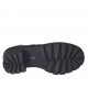 Zapato cerrado para mujer con elastico y piedras en gamuza y charol negro tacon 6 - Tallas disponibles:  42