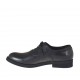 Oxfordschuh mit Schnürsenkeln für Herren aus schwarzem Leder - Verfügbare Größen:  36, 38, 48, 50