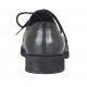 Chaussure richelieu à lacets pour hommes en cuir noir - Pointures disponibles:  36, 38, 48, 50