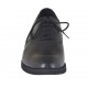 Zapato oxford con cordones para hombre en piel negra - Tallas disponibles:  36, 38, 48, 50