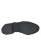Scarpa accollata da uomo con puntale e due fibbie in pelle marrone - Misure disponibili: 36, 37, 38, 48, 50
